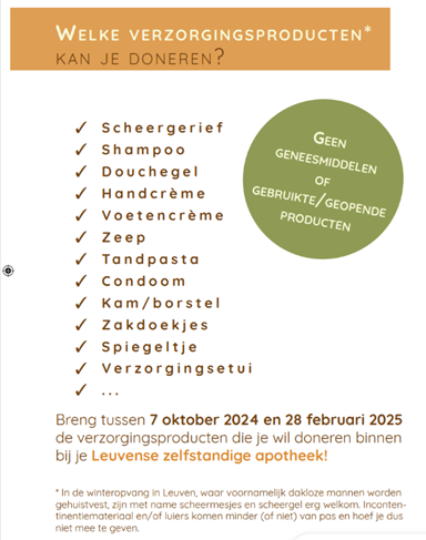 Inzamelactie flyer