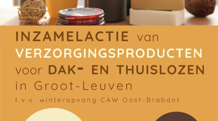 Inzamelactie verzorgingsproducten door BAF-apothekers voor CAW Groot Leuven