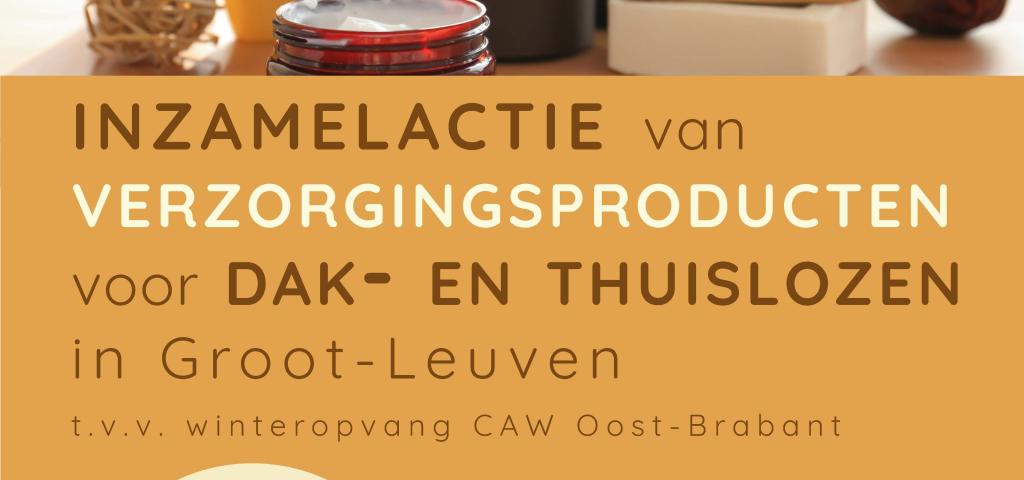 Inzamelactie verzorgingsproducten door BAF-apothekers voor CAW Groot Leuven